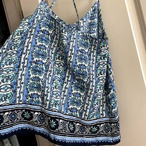 Women's Blue Patterned Summer Shirt